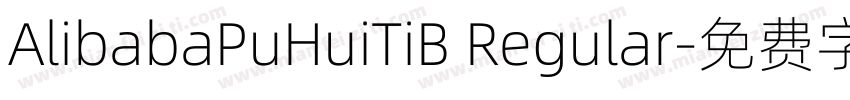 AlibabaPuHuiTiB Regular字体转换